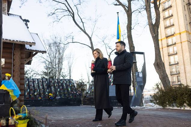 'Українці завжди захищають своє': Зеленський вшанував память Героїв Небесної Сотні. Фото