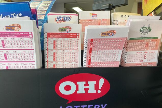 Лотерейні квитки, лотерея Огайо. Ілюстрація