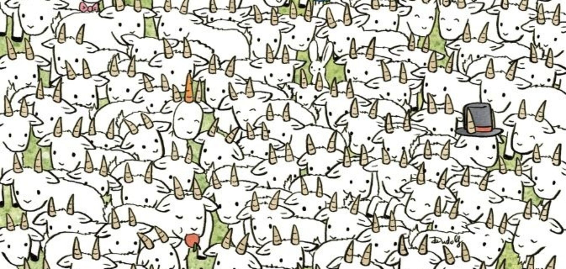 Знайдіть вівцю: головоломка для найуважніших