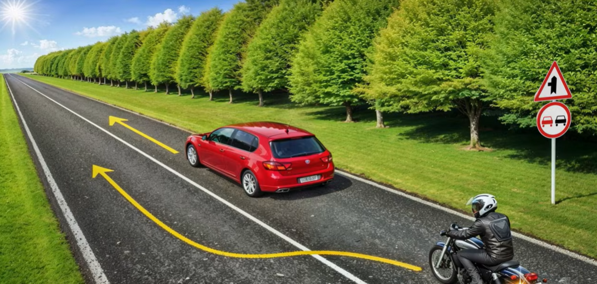 Чи дозволений обгін? Тест на знання ПДР