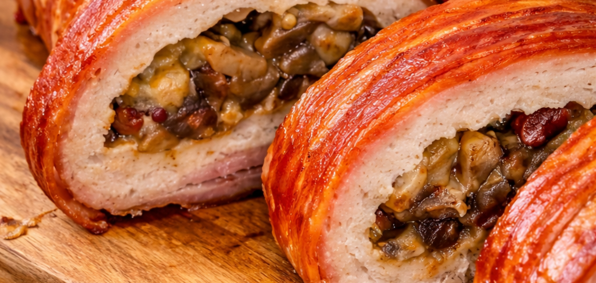 Сочный мясной рулет с беконом и фаршем: как приготовить