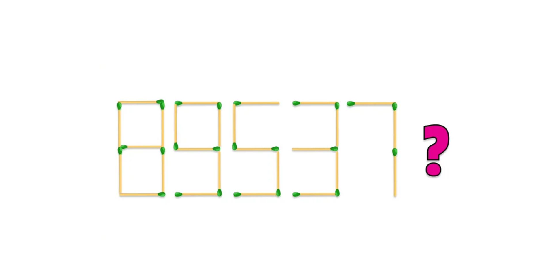 Какая цифра скрыта? Математическая головоломка со спичками