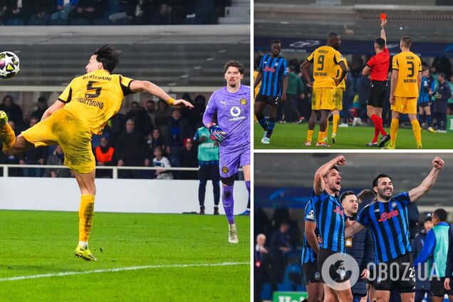 Футболіст 'Боруссії' на 94-й хвилині вдарив шипами в лоб супернику та позбавив свій клуб Ліги чемпіонів. Відео