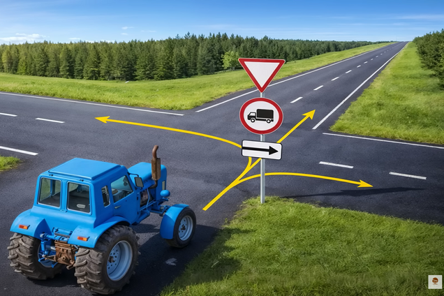 Куди дозволено продовжити рух? Тест для водіїв