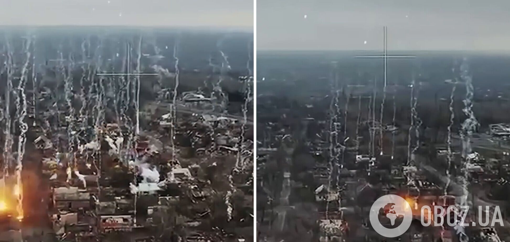 Очередное военное преступление: оккупанты ударили по Константиновке фосфорными снарядами. Видео