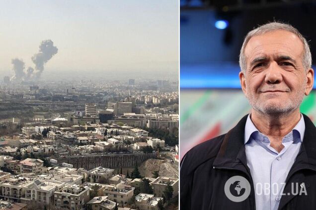 У Тегерані видно дим у районі урядового комплексу після ударів Ізраїлю: повідомляють про спробу вбивства президента Ірану. Відео