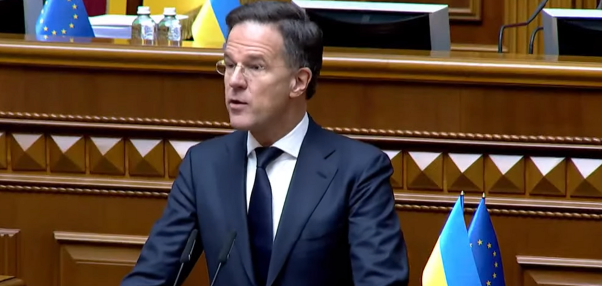 'Бачу мужність людей цієї країни': генсек НАТО Рютте прибув до Києва і розповів у Раді, чим його здивували українці. Відео