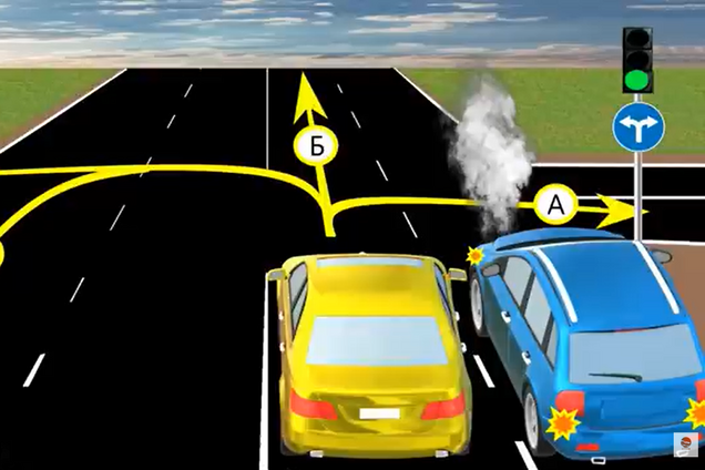 Куда проедет авто? Тест на знание ПДД