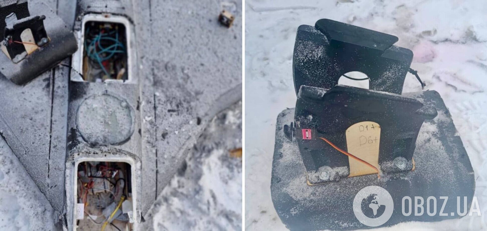 Військові зафіксували перше використання БпЛА 'Гербера' в ролі носія FPV-дрона. Фото