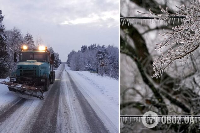 Складні погодні умови: Прикарпаття накрив крижаний дощ, водіїв попередили про небезпеку. Відео