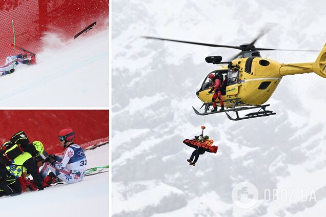 Рятували на вертольоті. Знаменитий гірськолижник-чемпіон вилетів із траси на швидкості 125 км/год. Відео