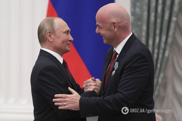 'Моральний дегенерат'. Президент ФІФА потрапив до бази 'Миротворець'