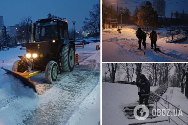 Спецтехніка з ночі працює на вулицях столиці: Кличко – про ситуацію із прибиранням снігу в Києві. Фото та відео