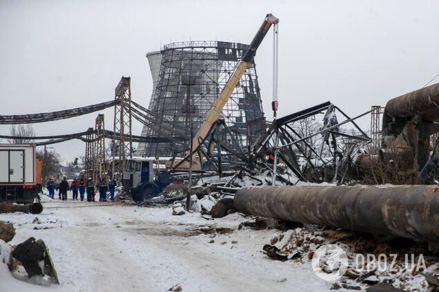 Кличко показал, как выглядит Дарницкая ТЭЦ в Киеве после российских ударов. Фото