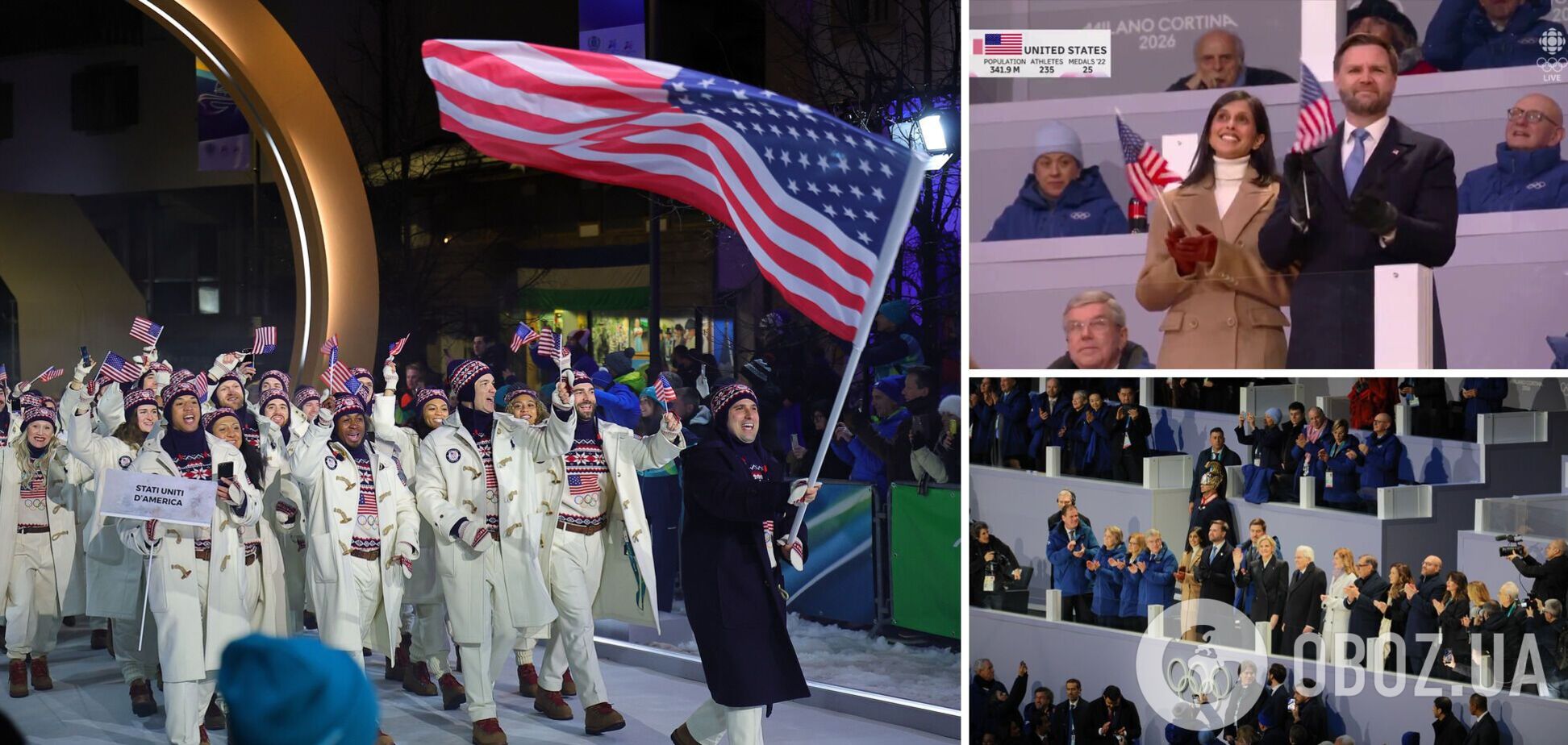 Джей Ди Венса освистали на открытии Олимпиады-2026. Видео