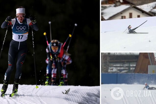 Лучшая лыжница России свалилась в гонке ОИ-2026 и покатилась по склону. Видео