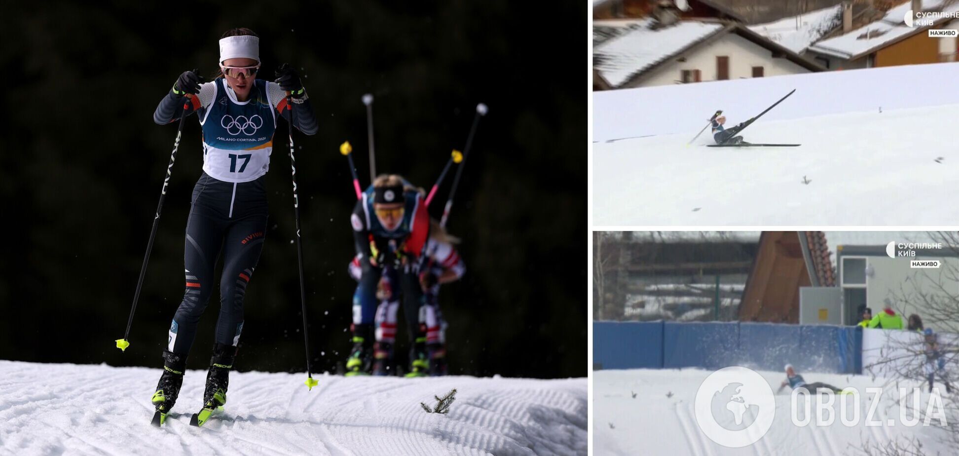 Лучшая лыжница России свалилась в гонке ОИ-2026 и покатилась по склону. Видео