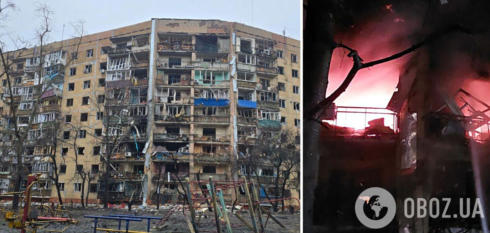 Окупанти скинули КАБи на Краматорськ: поліція показала перші хвилини після ударів по багатоповерхівках. Відео, Фото