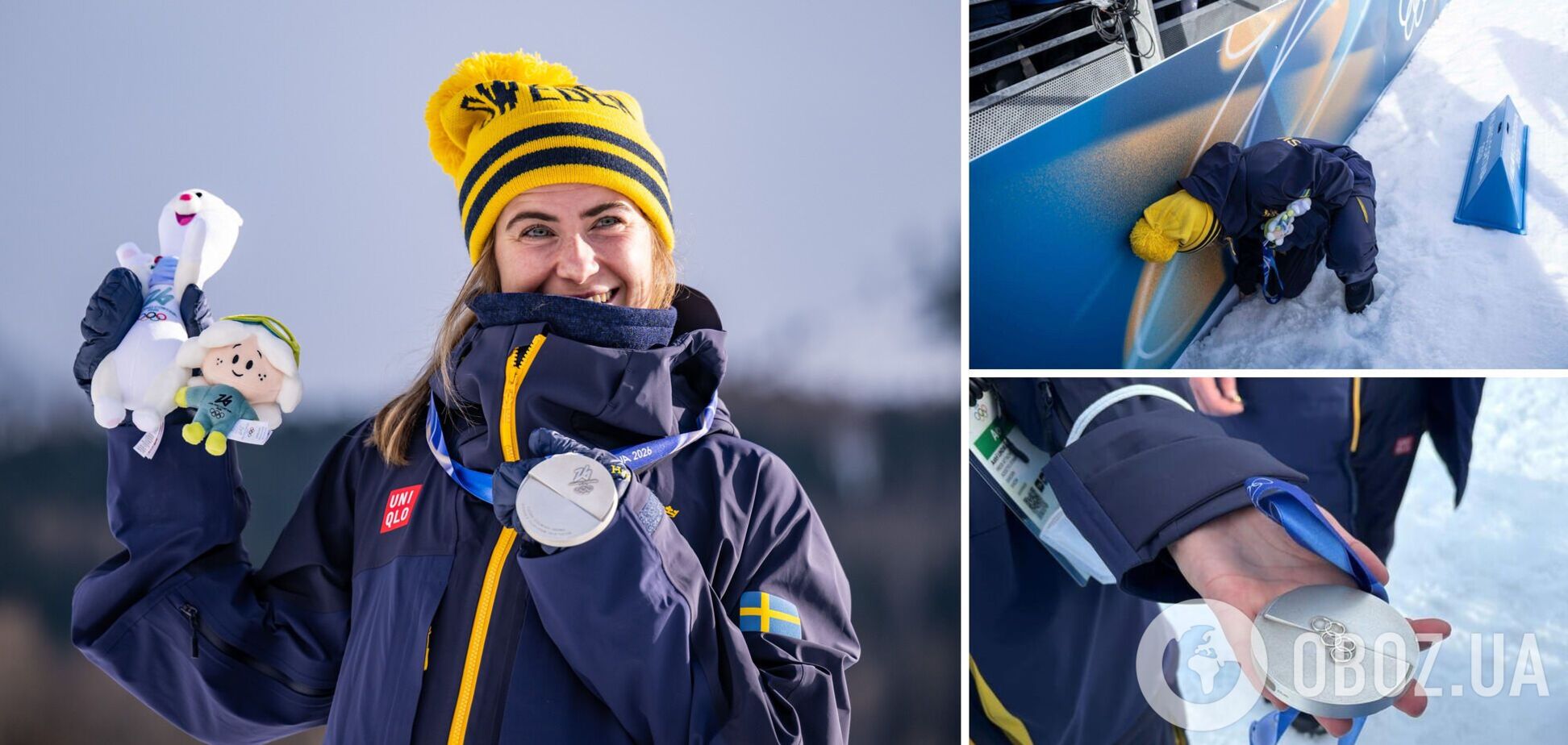 Медаль Олімпіади-2026 розкололася перед нагородженням лижниць. Фотофакт