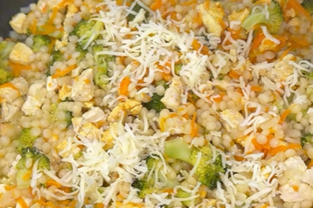 Как приготовить птитим для детей: с курицей и овощами