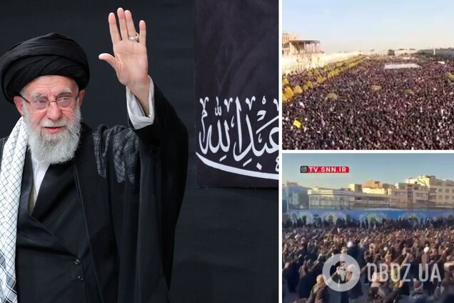 'Смерть Америке': иранцы вышли на улицы с портретами Хаменеи и призвали к мести