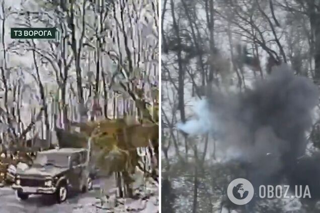 Прикордонники вразили ворожий склад пального, антену звʼязку і техніку. Відео