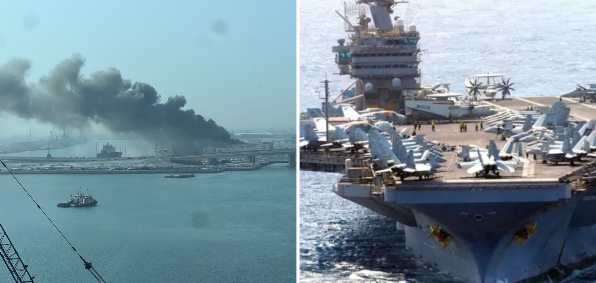 Іран завдав ударів по американському авіаносцю і французькій базі ВМС на Близькому Сході: що відомо про наслідки