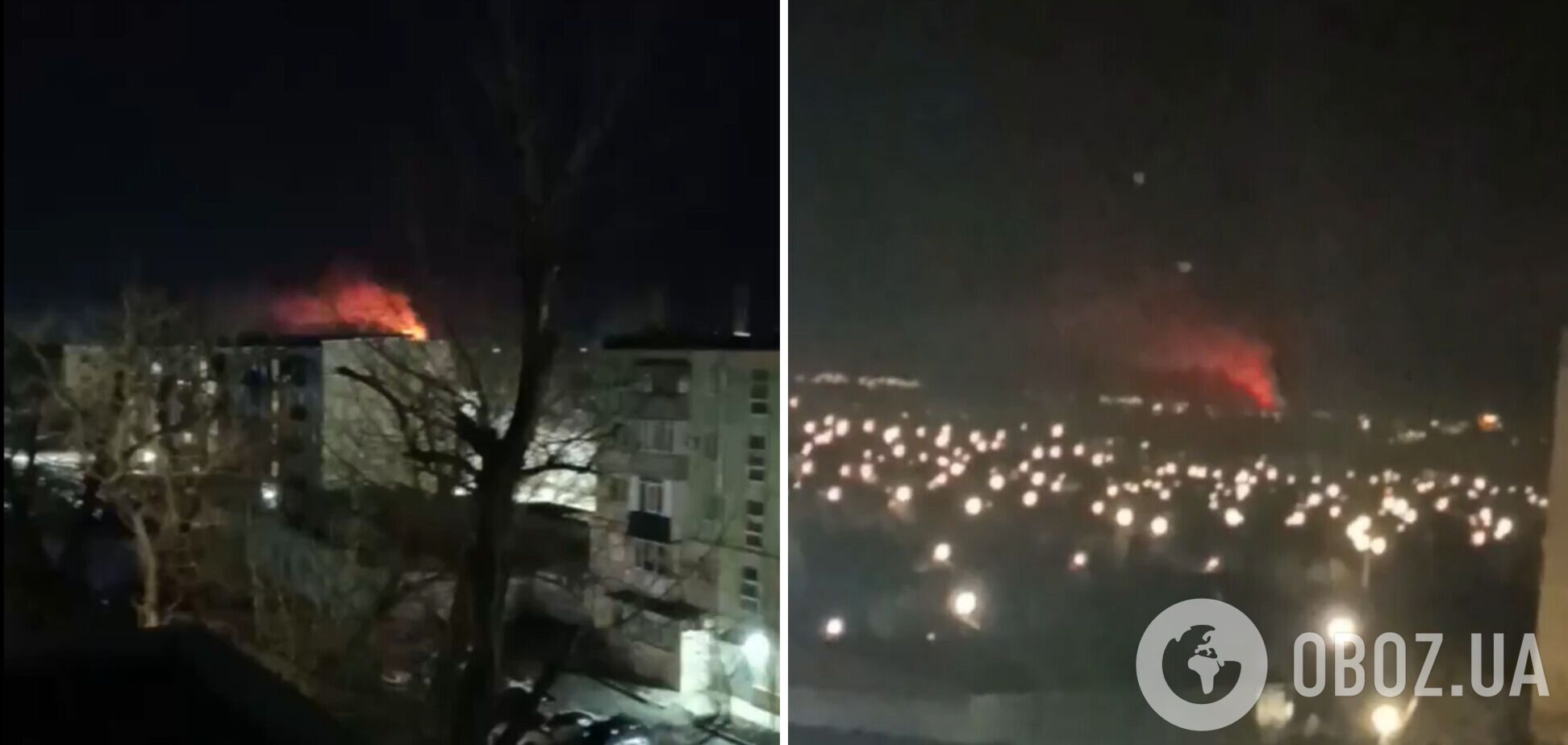 Заграву видно здалеку: під окупованим Маріуполем атаковано склад БК, було чутно детонацію. Відео