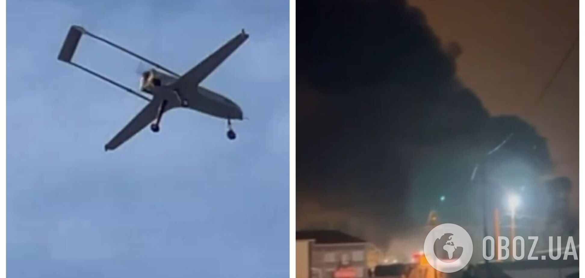 Піднявся дим: у російському Тихорецьку атаковано нафтобазу. Фото і відео