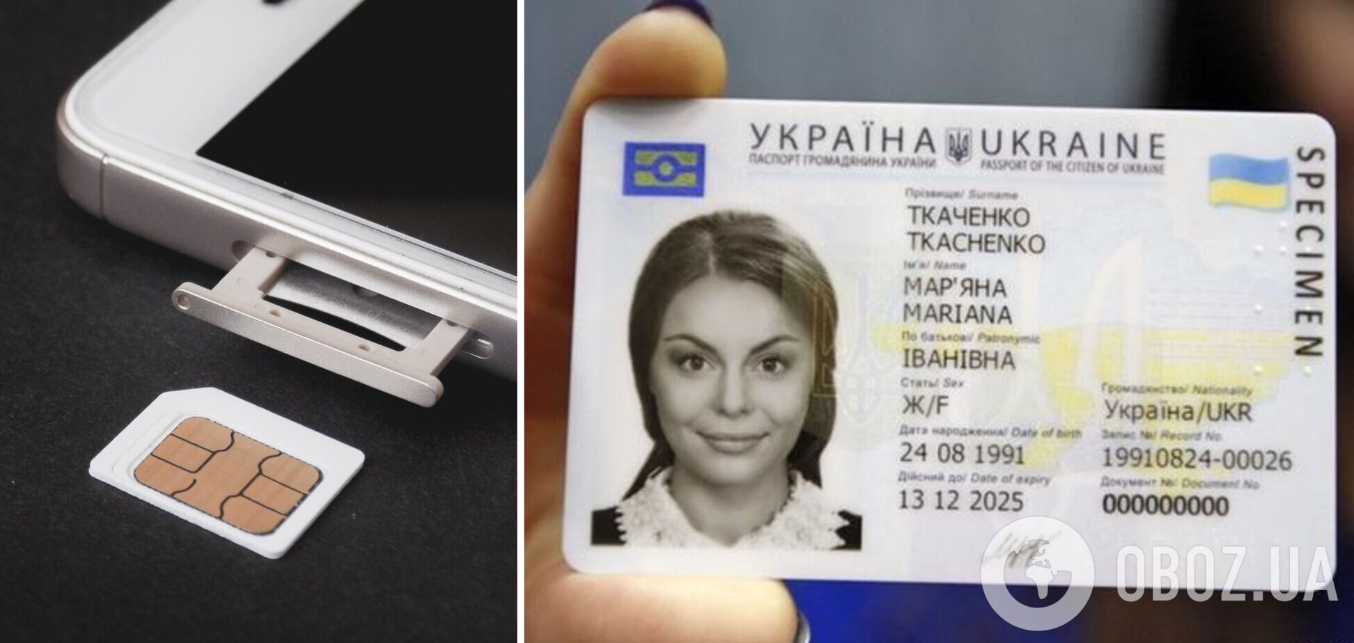Продажа SIM-карт по паспортам в Украине
