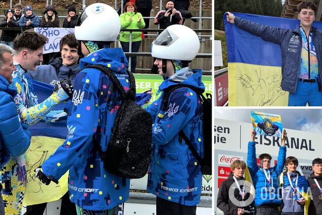 Україна вперше в історії виграла чемпіонат світу зі скелетону і влаштувала протест на церемонії нагородження. Фотофакт