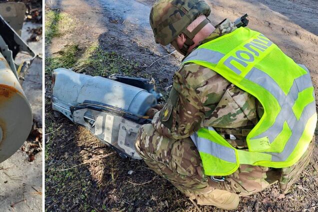 У Києві в лісосмузі знайшли нездетоновану бойову частину 'Шахеда'. Фото та відео