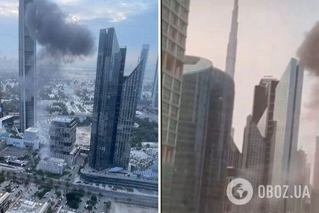 Иранский дрон взорвался вблизи здания Международного финансового центра в Дубае: был виден дым. Фото и видео