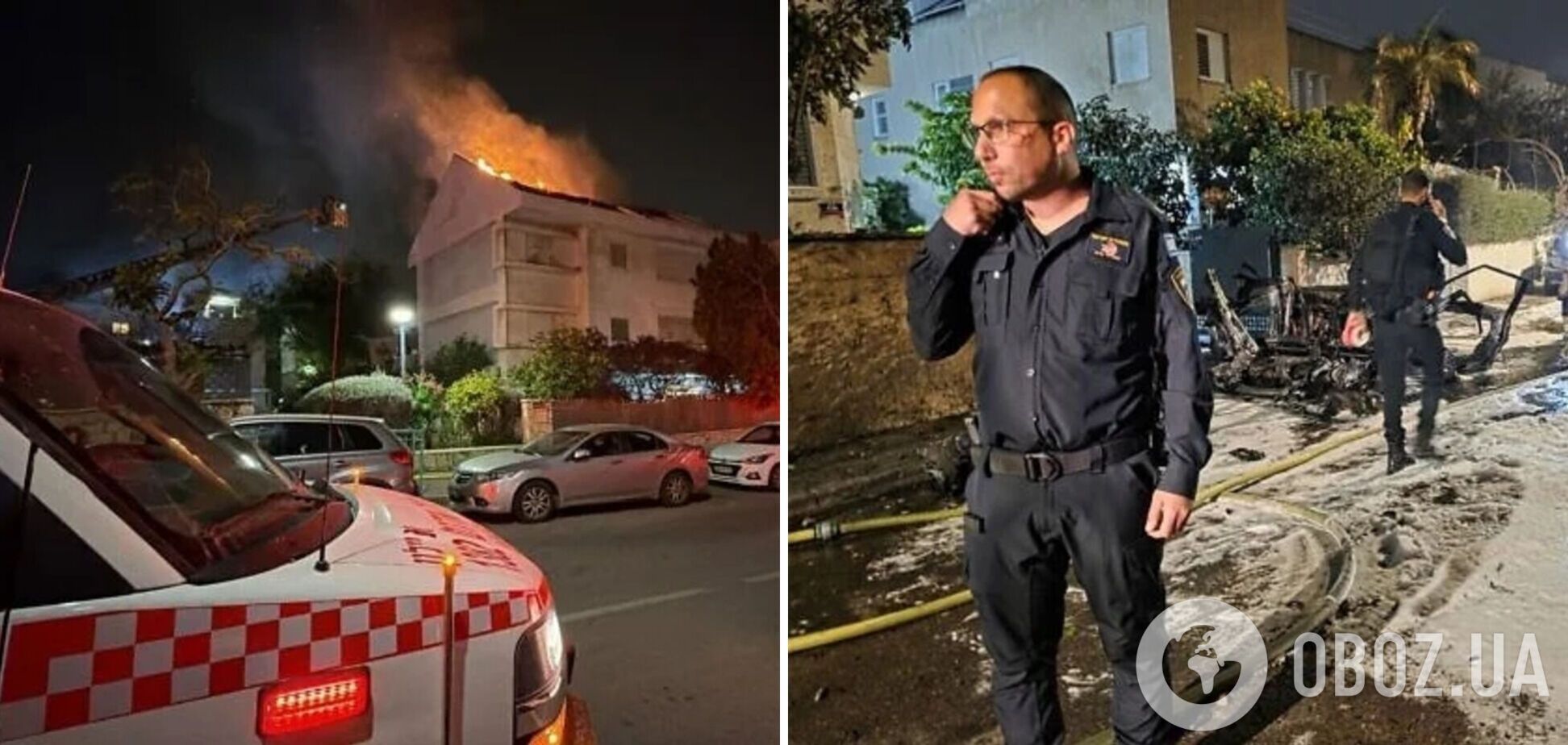 Иран атаковал Израиль баллистикой с кассетным боезарядом: в городах фиксируют пожары. Фото и видео