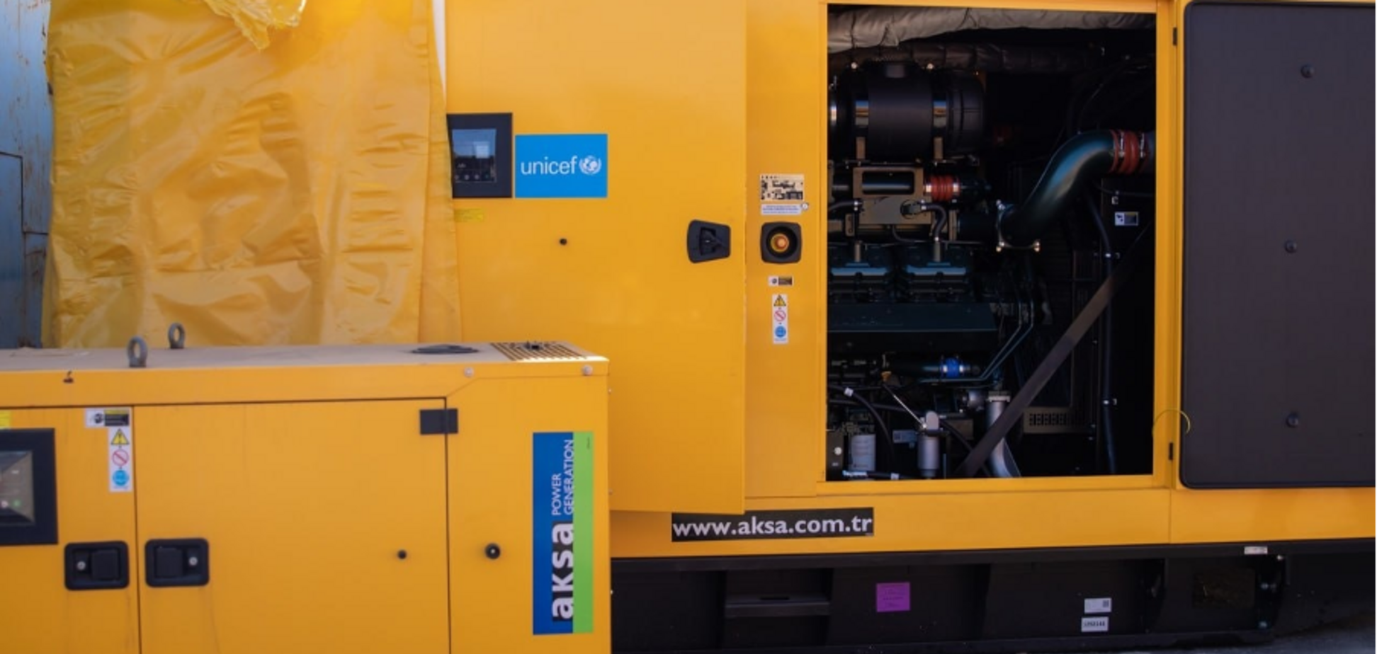 Дніпро отримав шість потужних генераторів від UNICEF