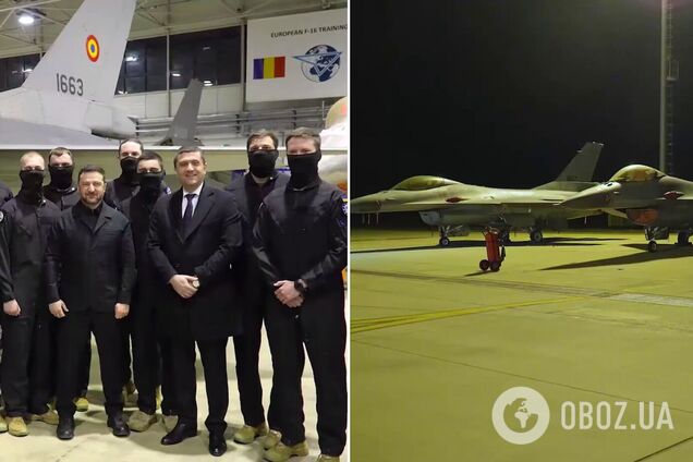 'Працюємо для захисту неба': Зеленський зустрівся з українськими пілотами, які опановують F-16. Фото, відео