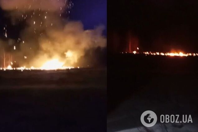 На Харківщині збитий 'Шахед' впав і вибухнув за 30 метрів від мобільної вогневої групи. Відео