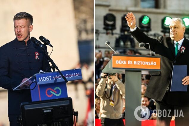 Демонстрация силы перед выборами? В Будапеште прошли массовые митинги сторонников и противников Орбана. Видео