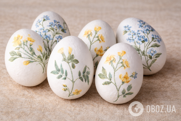 Барвники не потрібні: простий спосіб прикрасити яйця на Великдень