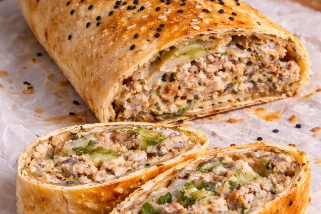 Сытный мясной рулет из лаваша: готовится элементарно