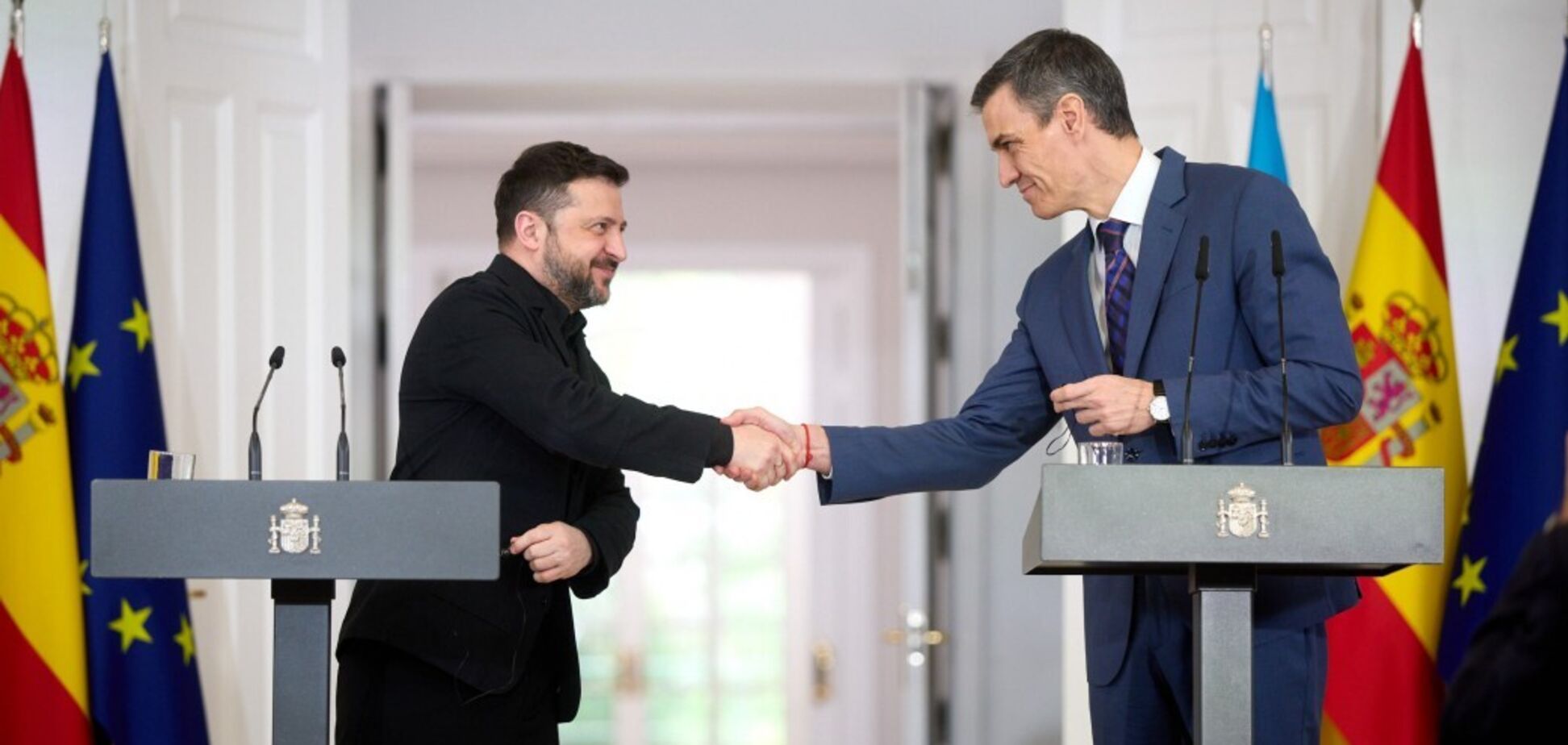 'Працюємо разом': Зеленський зустрівся з прем'єром Іспанії та повідомив про підписання низки угод. Фото, відео