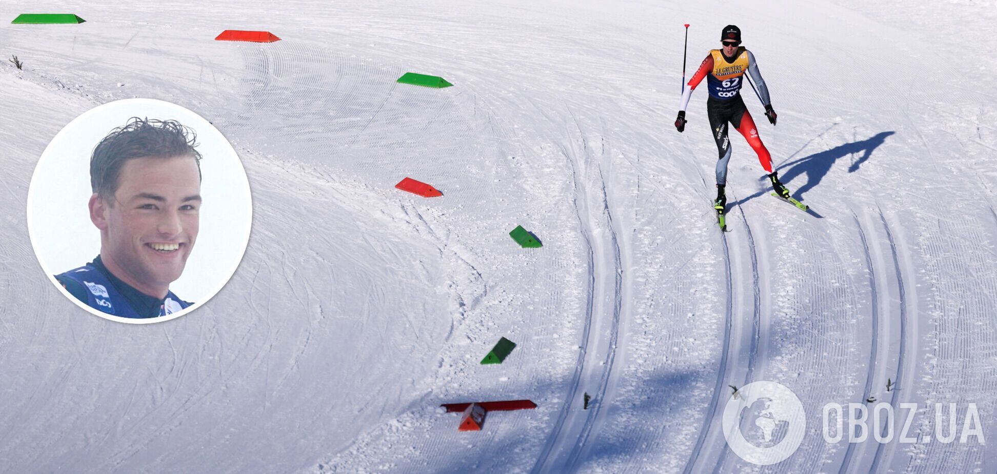 Британський лижник напився просто в гонці Кубку світу і фінішував п'яним до чортиків з учасницями жіночого заїзду. Відео