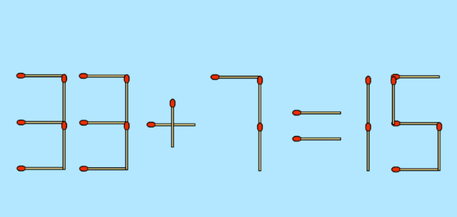 Передвиньте 2 спички: хитрая головоломка