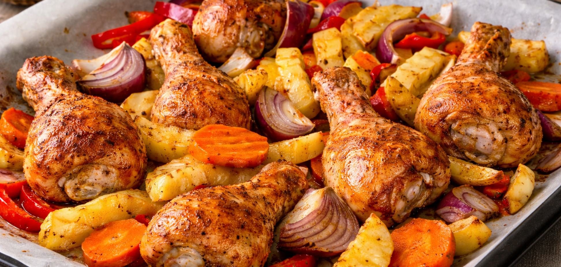 Як смачно запекти курячі гомілки з овочами в духовці: ідеальний варіант для вечері