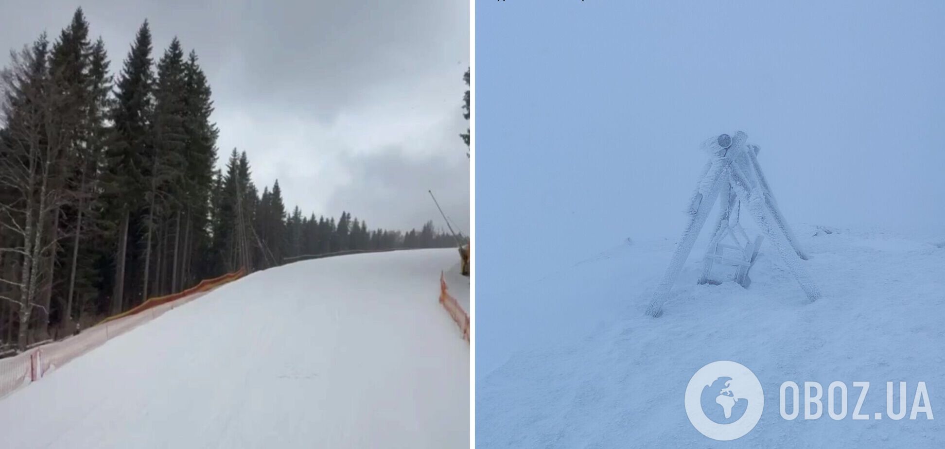 'Справжня зимова казка': у Карпатах сніг засипав схили, вдарило 8 градусів морозу. Фото