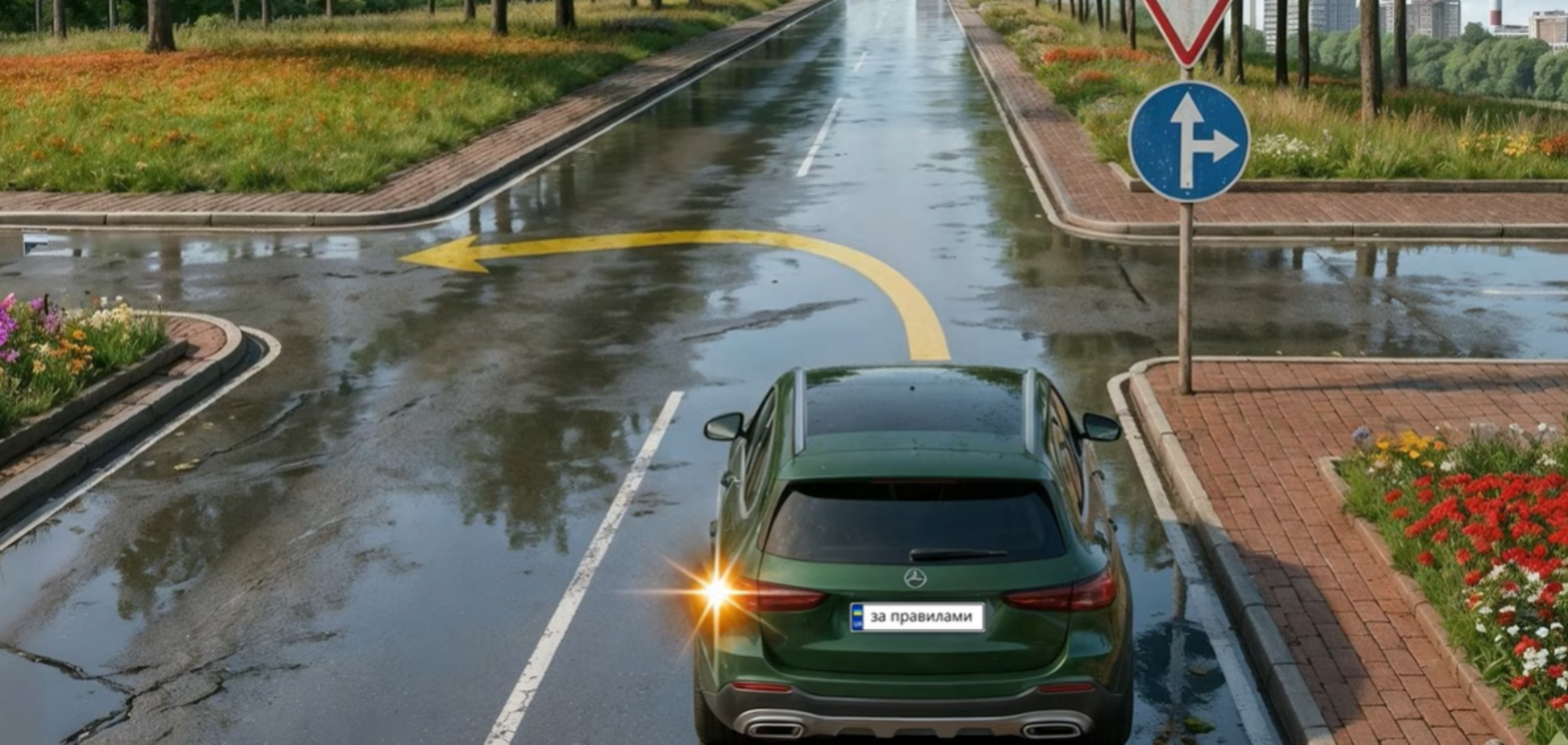 Чи дозволений поворот ліворуч? Завдання для водіїв