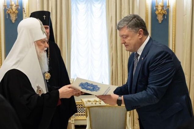 'Был великим украинцем и вошел в историю государства': Порошенко отреагировал на смерть Филарета