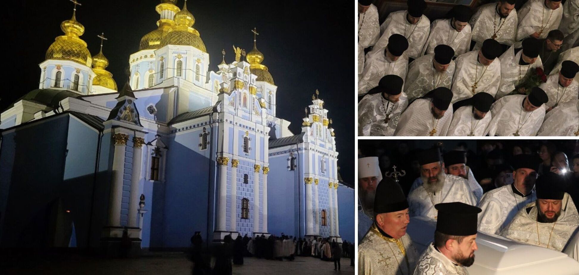 У Києві за участі духовенства ПЦУ і вірян триває прощання з Патріархом Філаретом. Фото і відео