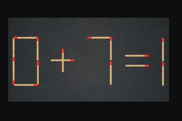 Головоломка со спичками: есть только 17 секунд