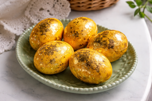 Як пофарбувати яйця куркумою: ідея декору на Великдень